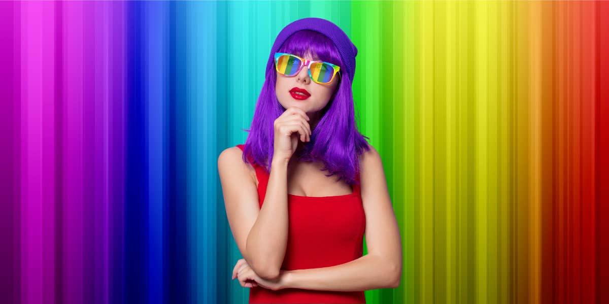 Rainbow Aura Meaning: Personality Traits, Relationships & Career rainbow woman