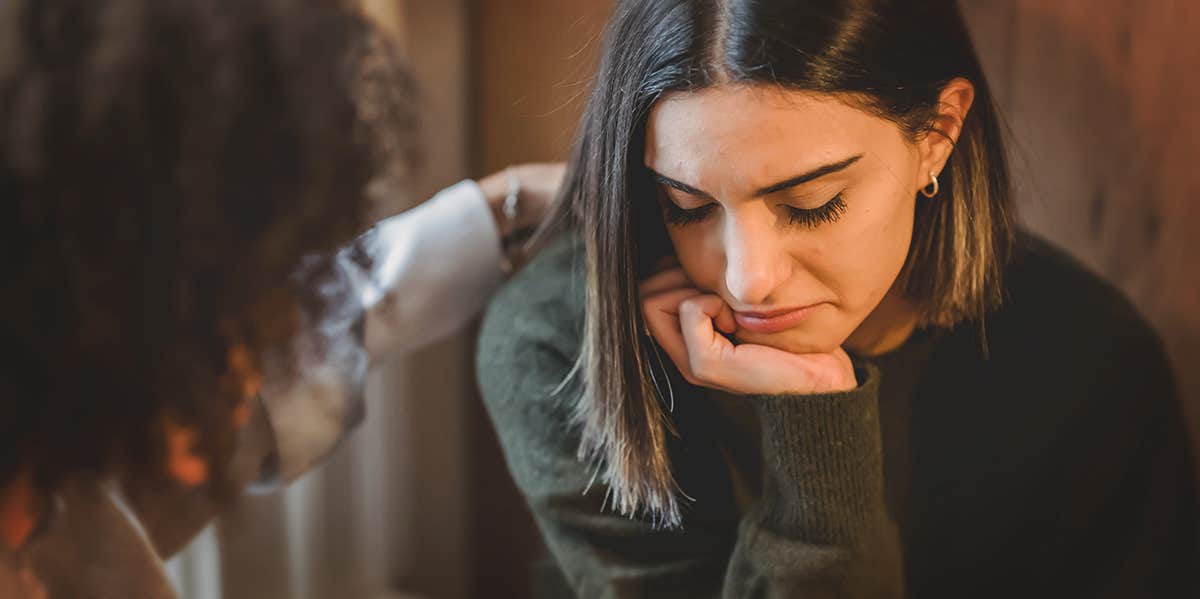 depressed woman