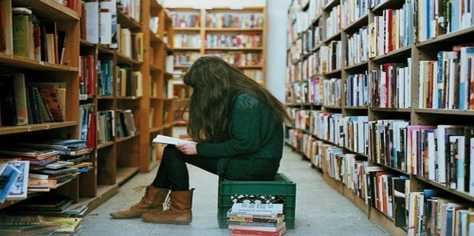 woman reading