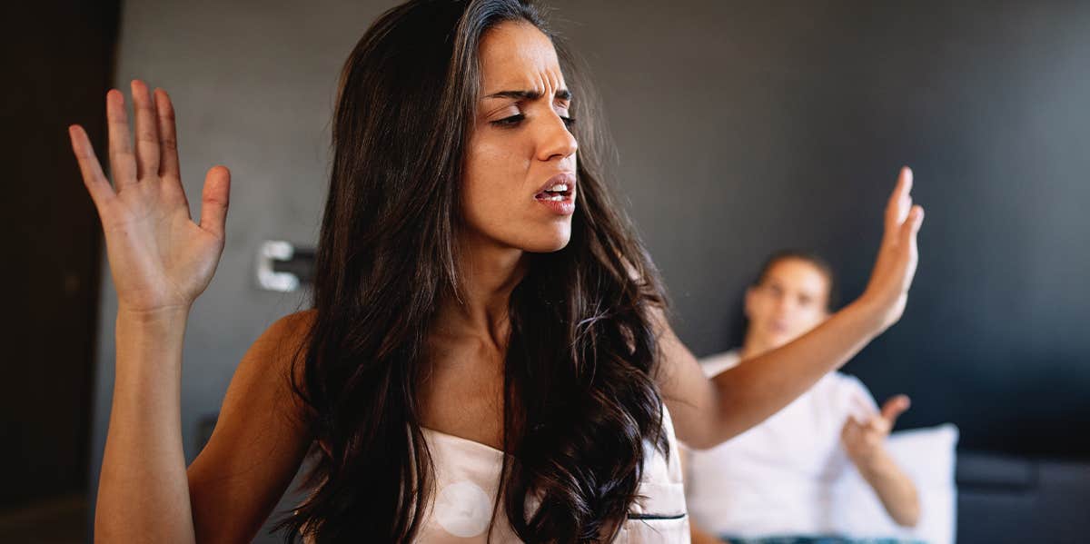 7 Harsh Reasons Your Wife Finds It Difficult To "Calm Down" stressed annoyed wife