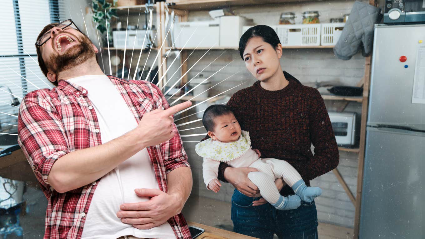 Reasons That Your Wife Hates When You Joke Around Husband joking with wife at her expense, wife not impressed