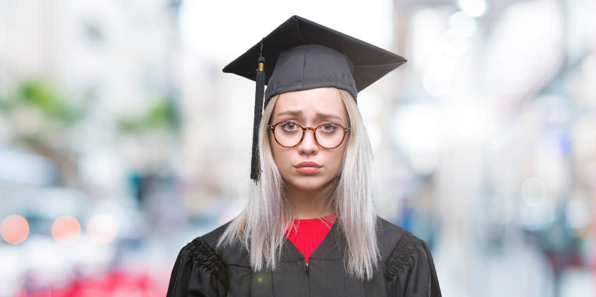 College Graduate Backed For Skipping The Party Their Dad Planned — 'He Hadn't Celebrated Anything Of Mine In 10 Years' Sad college graduate