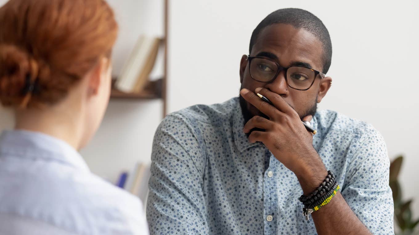 man planning petty solution after his boss made him work on vacation