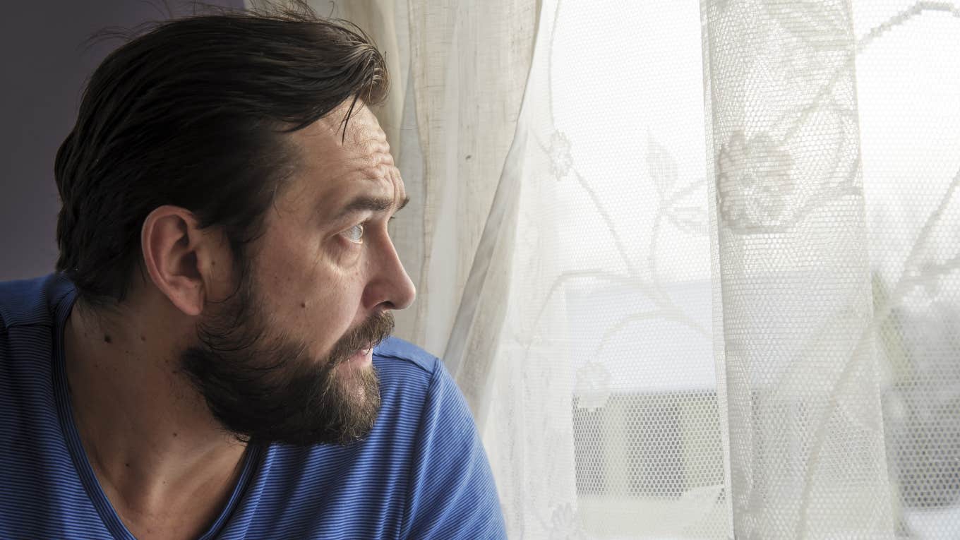 Dad Fears He's Being Replaced By His Kids' Uncle, So He's Banned Him From Seeing His Kids dad feeling sad and left out