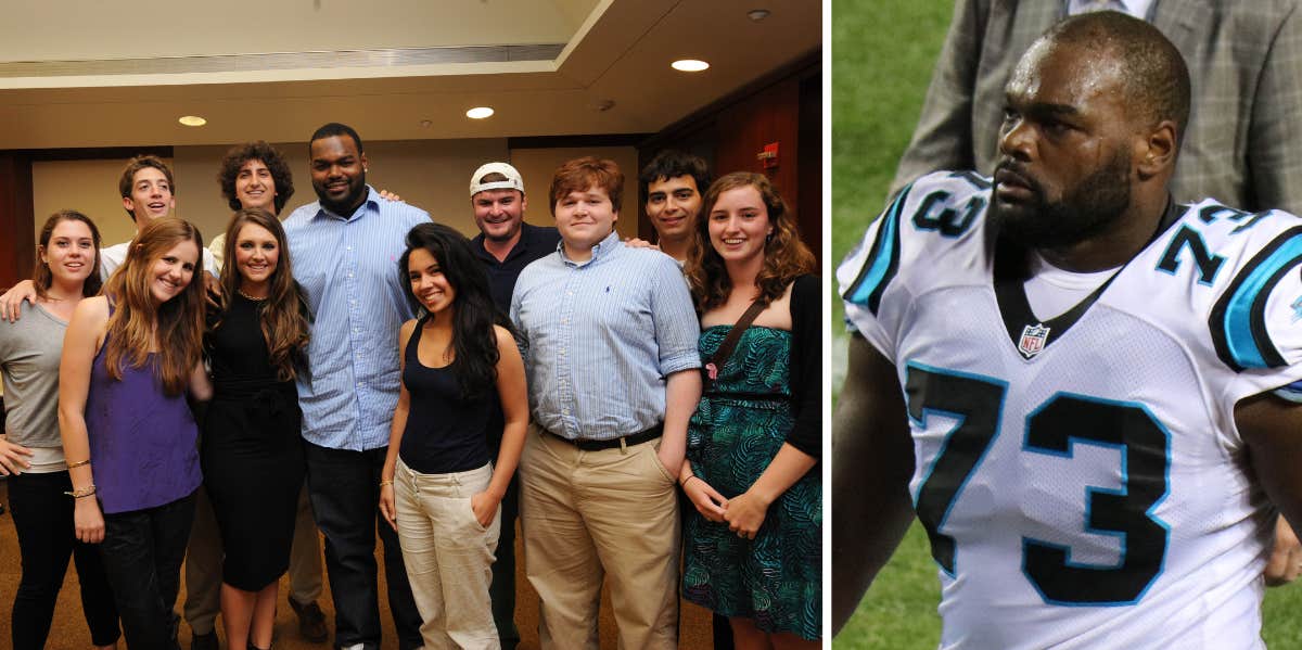 Michael Oher with Colins Tuohy