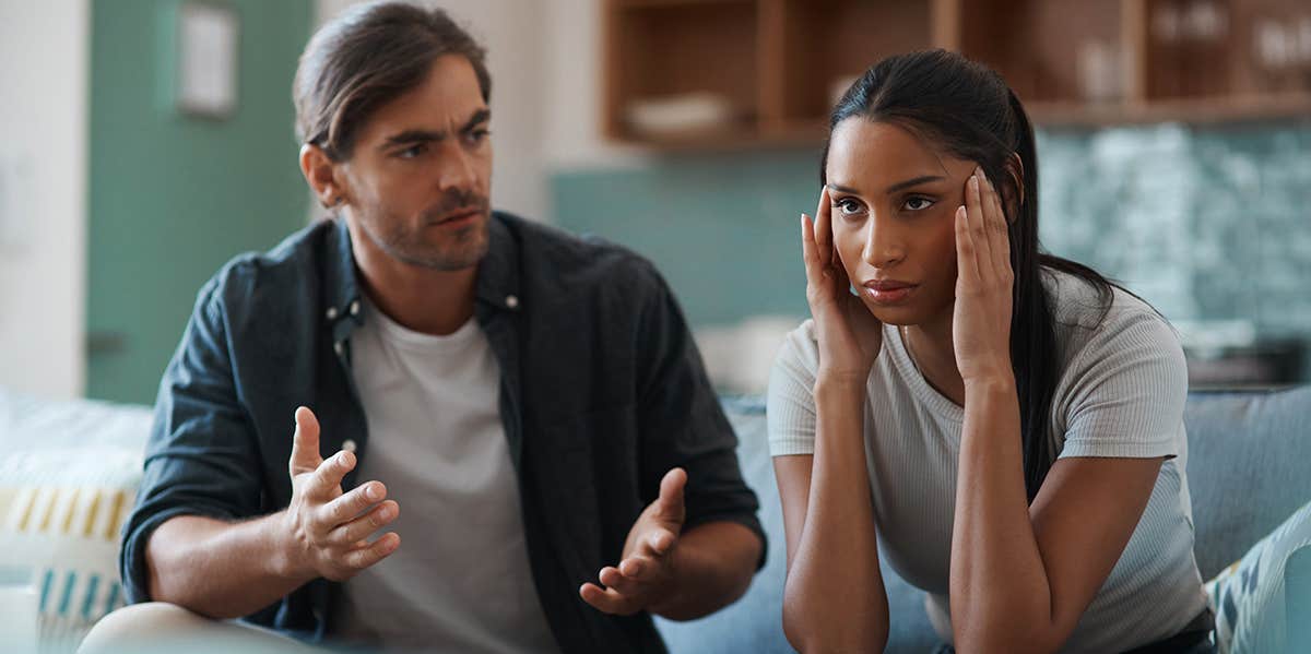 If You're Really Mad At Your Partner, There Are Only 2 Ways To Communicate couple having argument