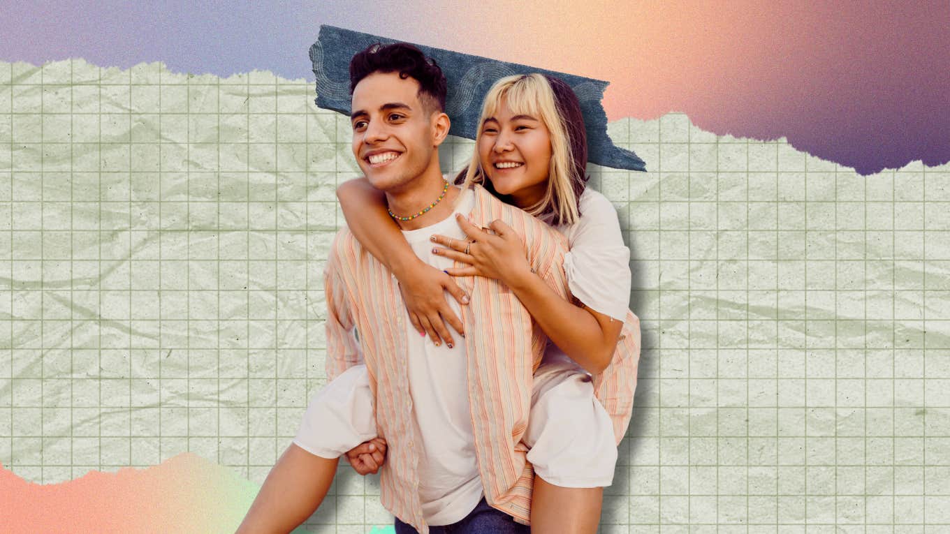 6 Relationship Traps Healthy, Successful Couples Avoid At All Costs Couple piggy back ride, carefree