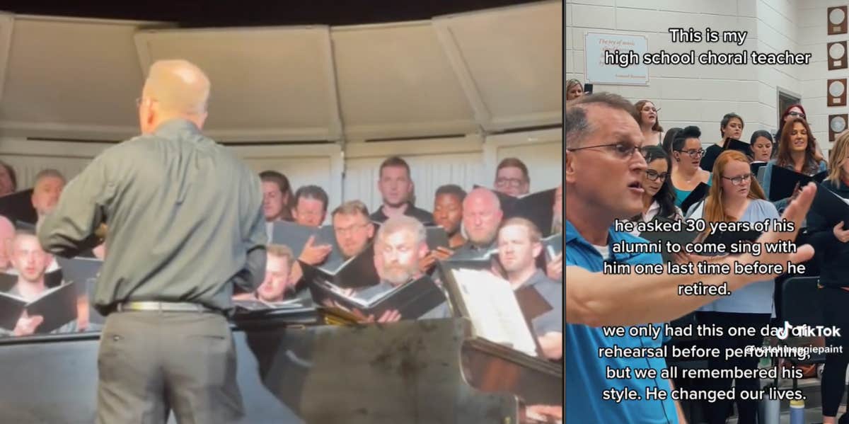 Students Honor Retiring Choir Teacher Who 'Changed Our Lives' Choir teacher Mr. Stanley