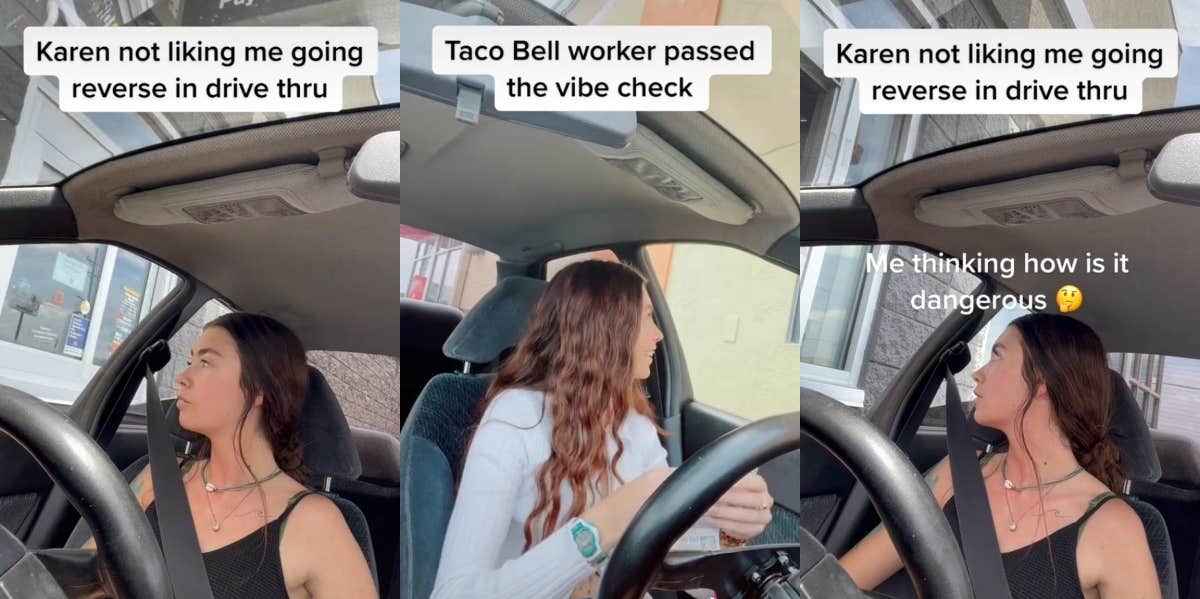 Woman Shares Video Of Herself Reversing Through Drive-Thru, Sparking Debate TikTok