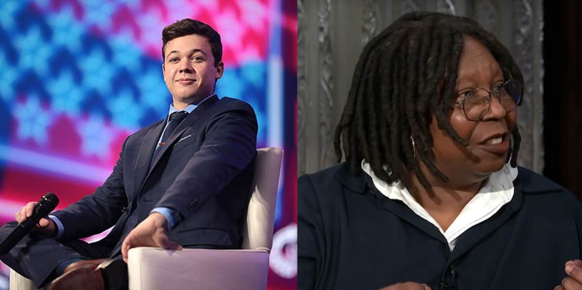 Kyle Rittenhouse and Whoopi Goldberg