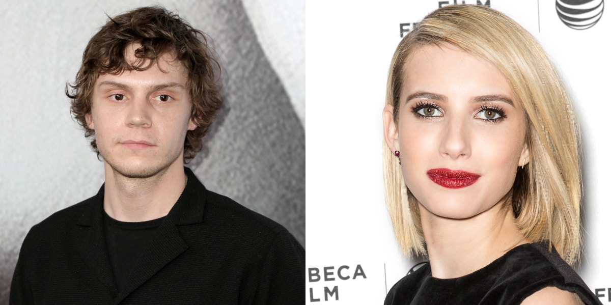 Evan Peters and Emma Roberts Evan Peters and Emma Roberts