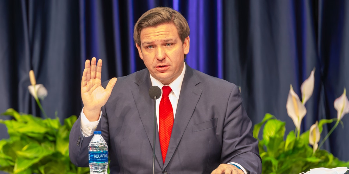 FL Gov. DeSantis Threatens School Officials' Pay Over Mask Mandates Florida Governor Ron DeSantis