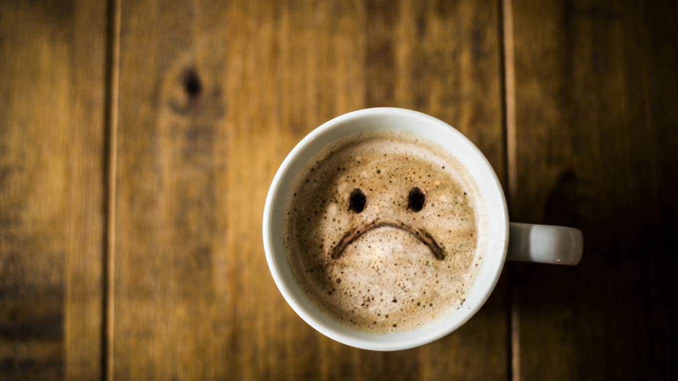Horoscopes Are Rough For 3 Zodiac Signs On October 21, 2023 sad face coffee