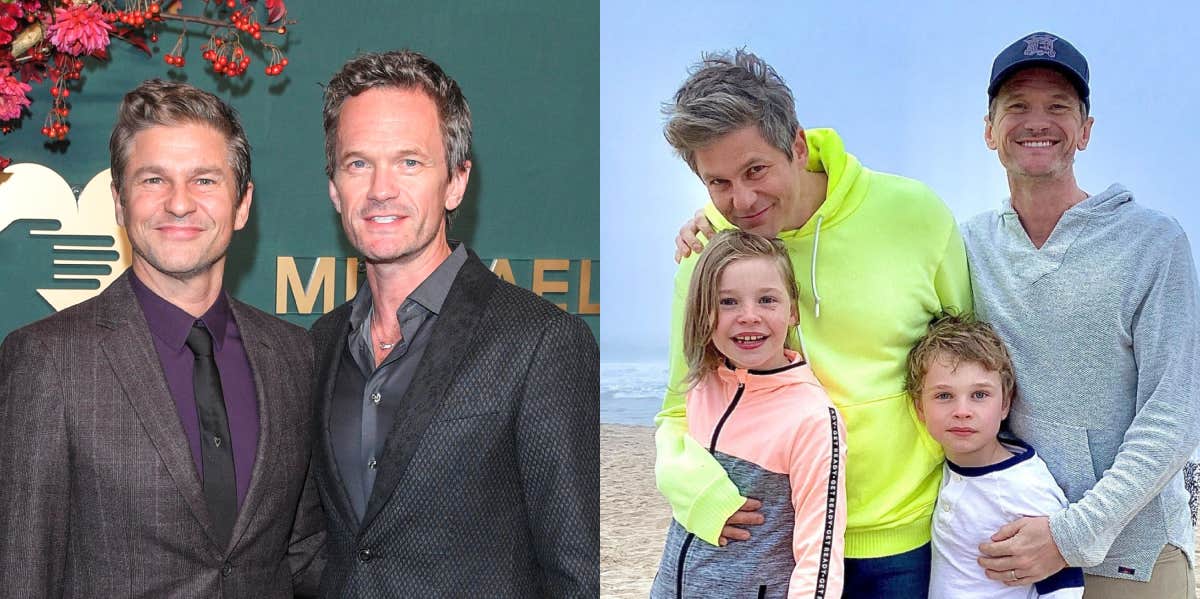 David Burtka, Neil Patrick Harris, Harper Grace Burtka-Harris, and Gideon Scott Burtka-Harris