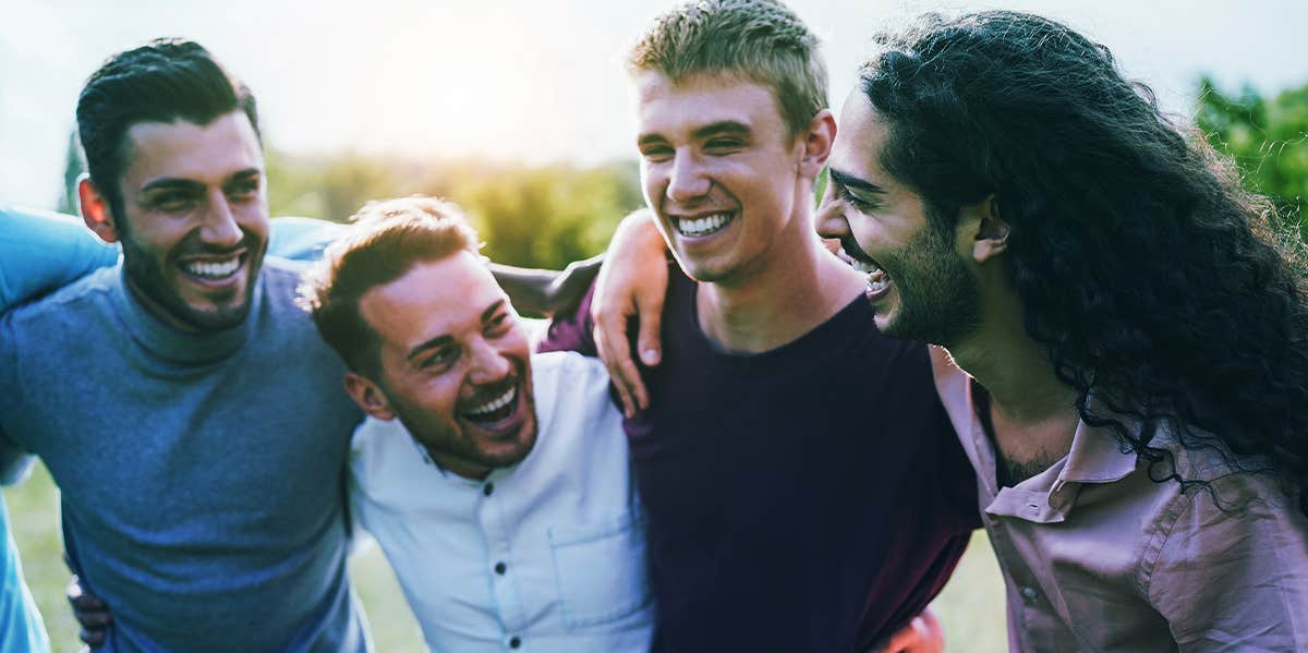 group of male friends