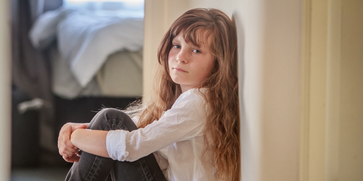7th Graders Zoom Bombed By Sexual Predator, Principal Didn't Believe Them Sad tween girl