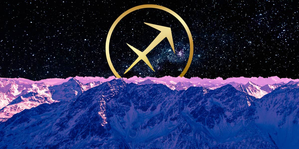 Best Sagittarius Colors And Their Meanings For The Zodiac Sign sagittarius symbol and purple mountains