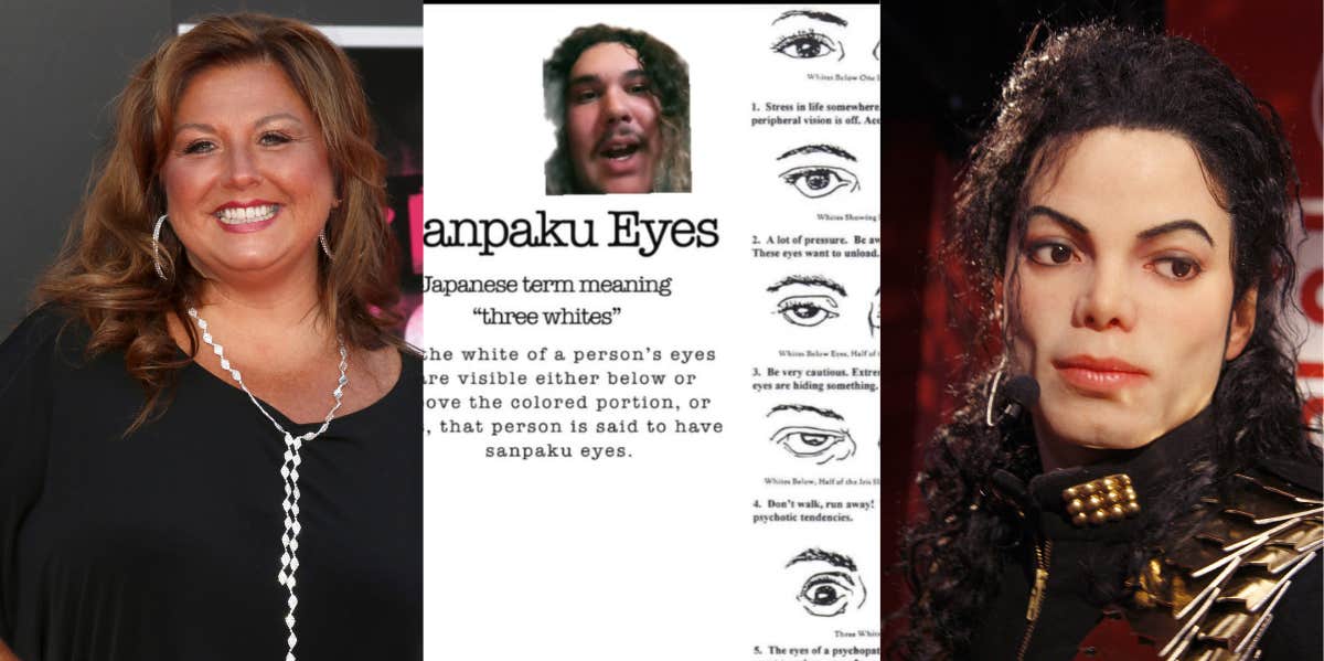 Abby Lee Miller, sanpaku eyes, Michael Jackson 