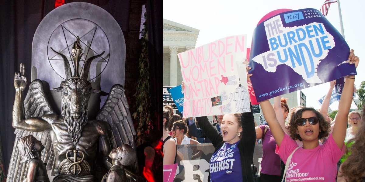 Why Is The Satanic Temple Challenging Texas' Abortion Law? Satanic Temple Texas Abortion Law