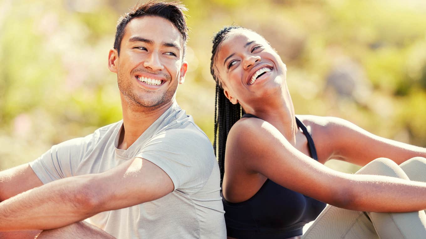 Benefits Of Sweat Therapy In Dry Saunas happy healthy attractive couple