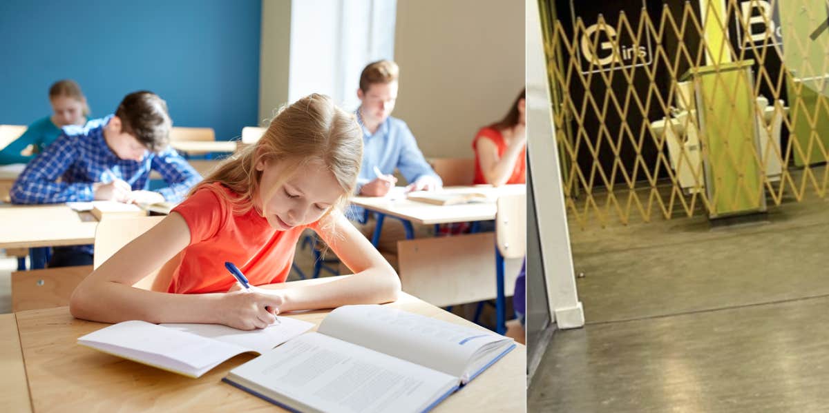 Parents Concerned After School Barricades Restrooms During Class Time And Kids Can’t Even Eat Lunch Due To Long Lines During Lunch school, restrooms barricaded