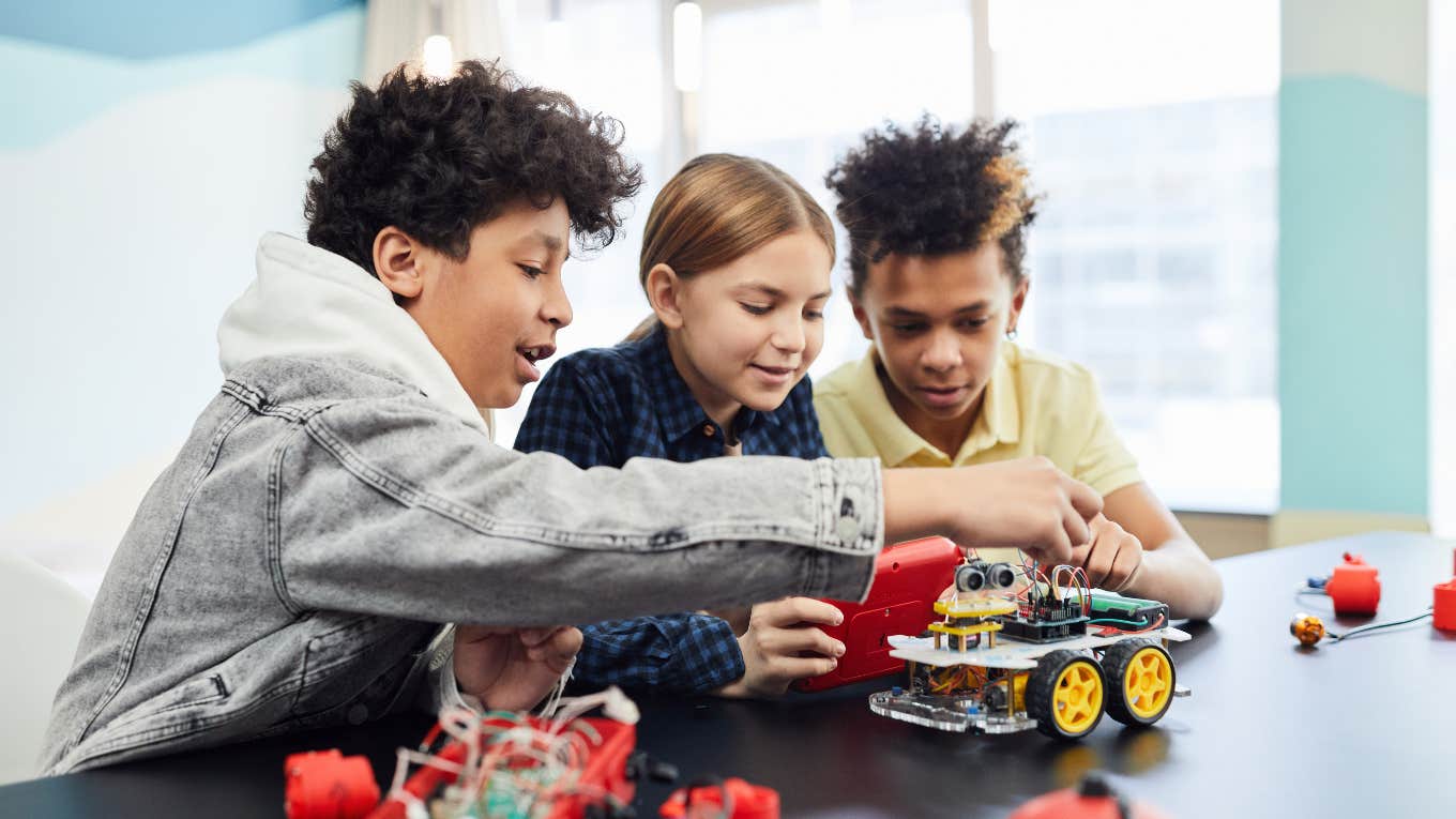 kids playing with toys