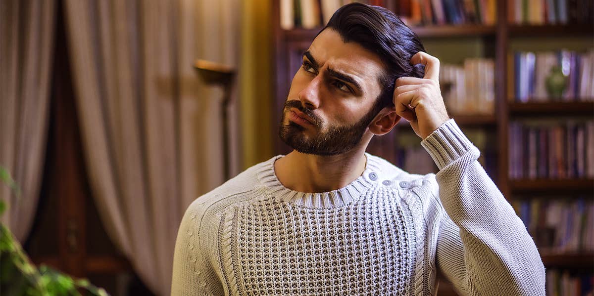 confused man scratching his head