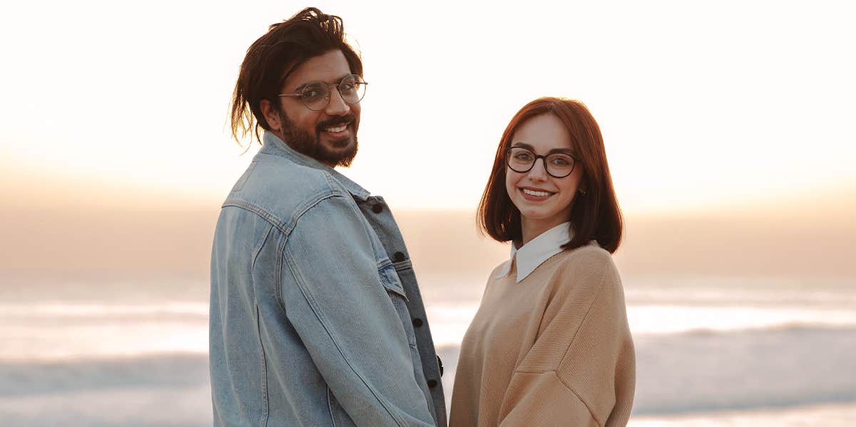 couple photo at sunset