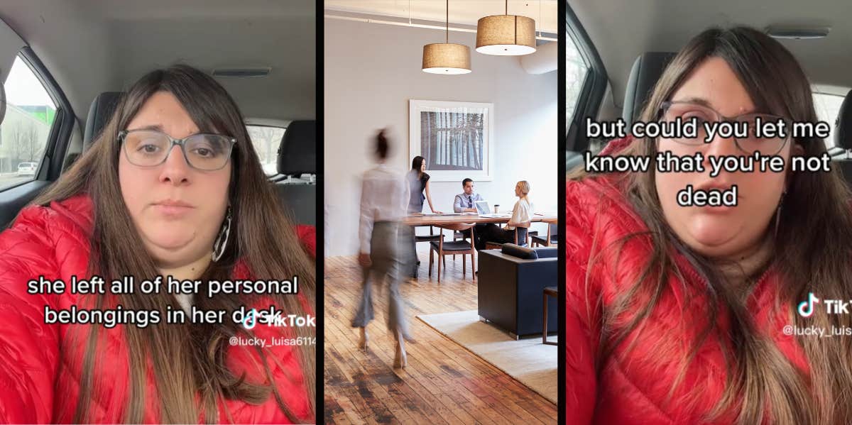 Boss Who Got 'Ghosted' By Her Secretary Of 6 Years Does A Ridiculous Amount Of Detective Work To Find Her Secretary walking away TikTok
