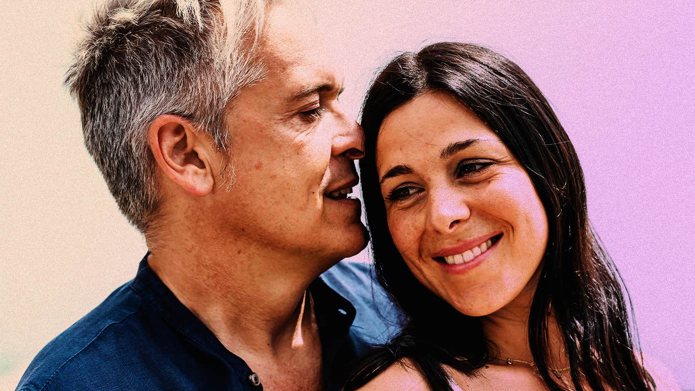 4 Secrets To Finding Lasting Love, According To A Celebrity Dating Coach middle aged couple holding each other