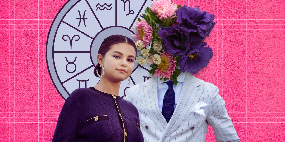 selena gomez, zodiac wheel, anonymous man