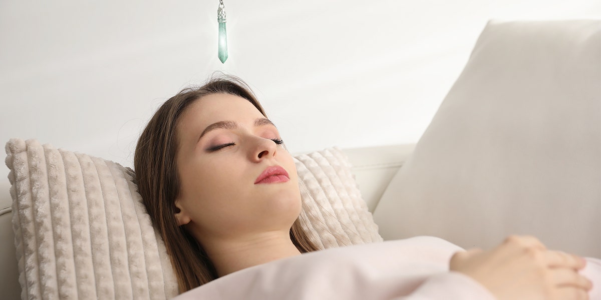 Take This Simple Self-Hypnosis Test To See If It Works For You woman being hypnotized