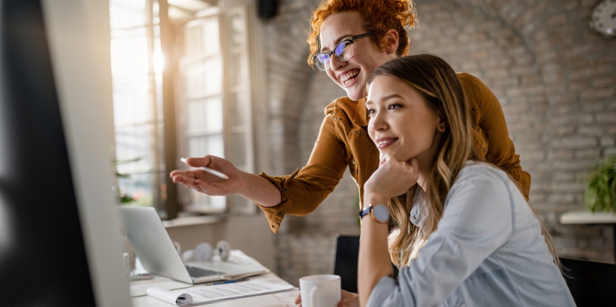 woman working together