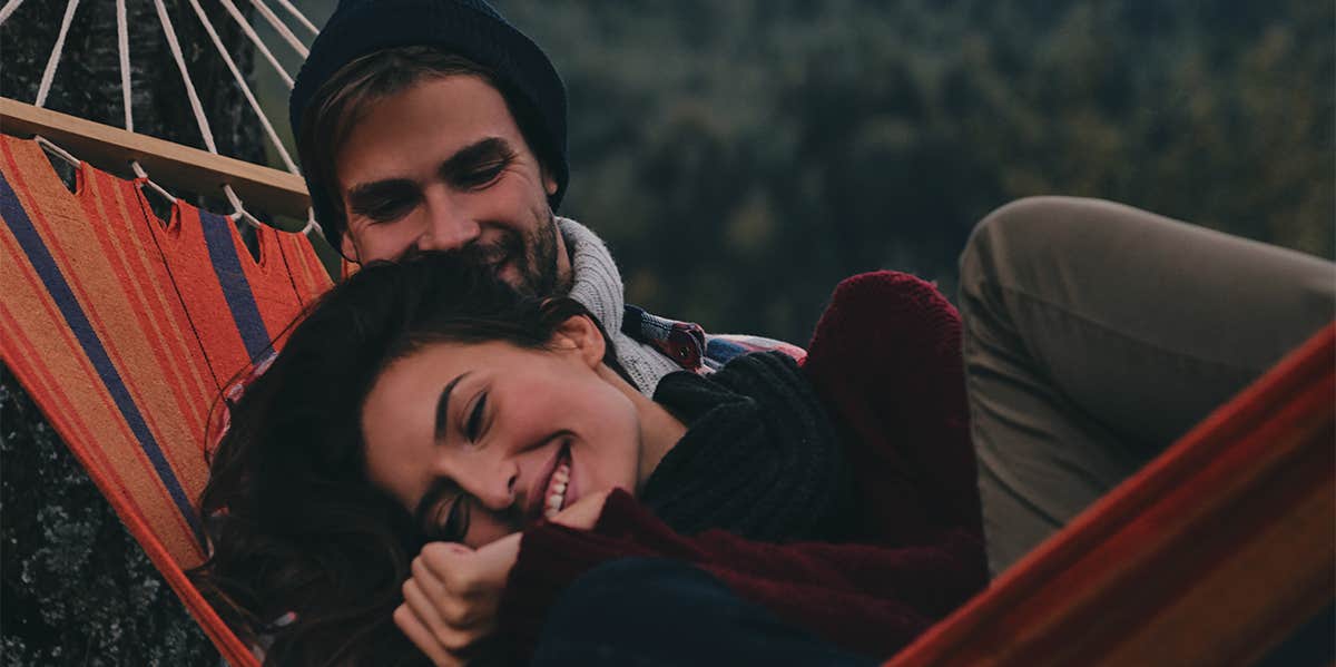 Sensitive Men Are Better In Bed, Says Science man and woman cuddling