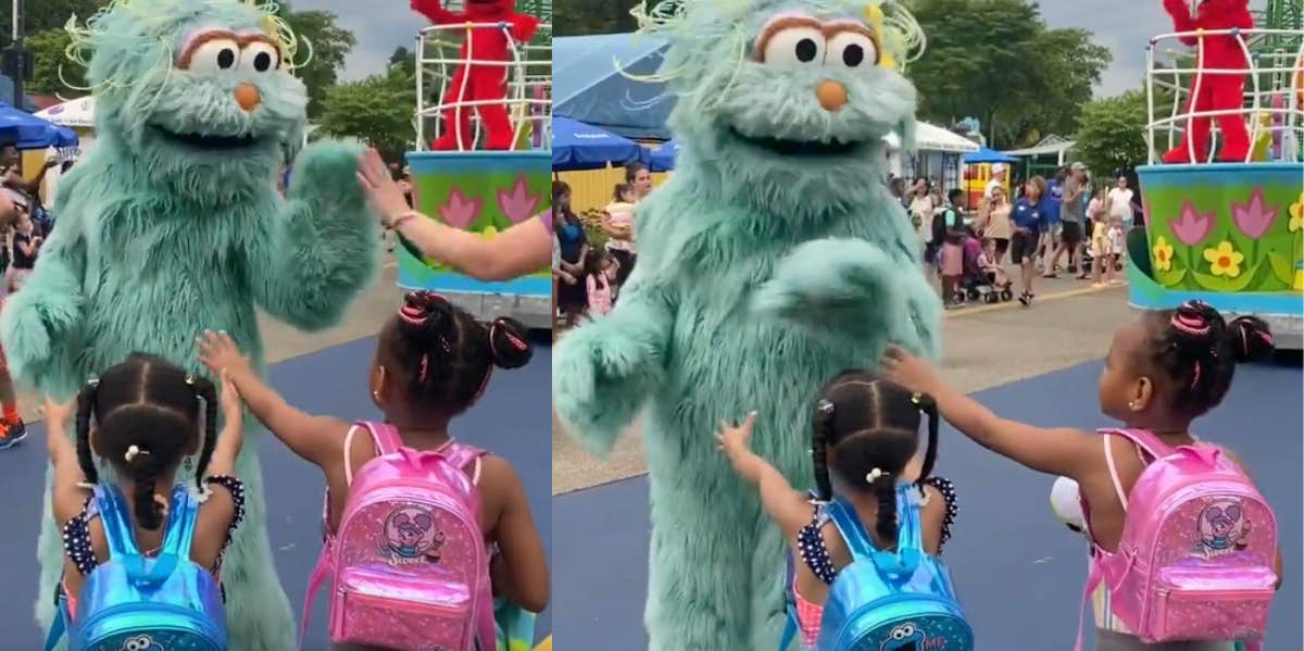 Mom Shares Video Of Sesame Place Character Allegedly Refusing To Hug Black Children At Parade