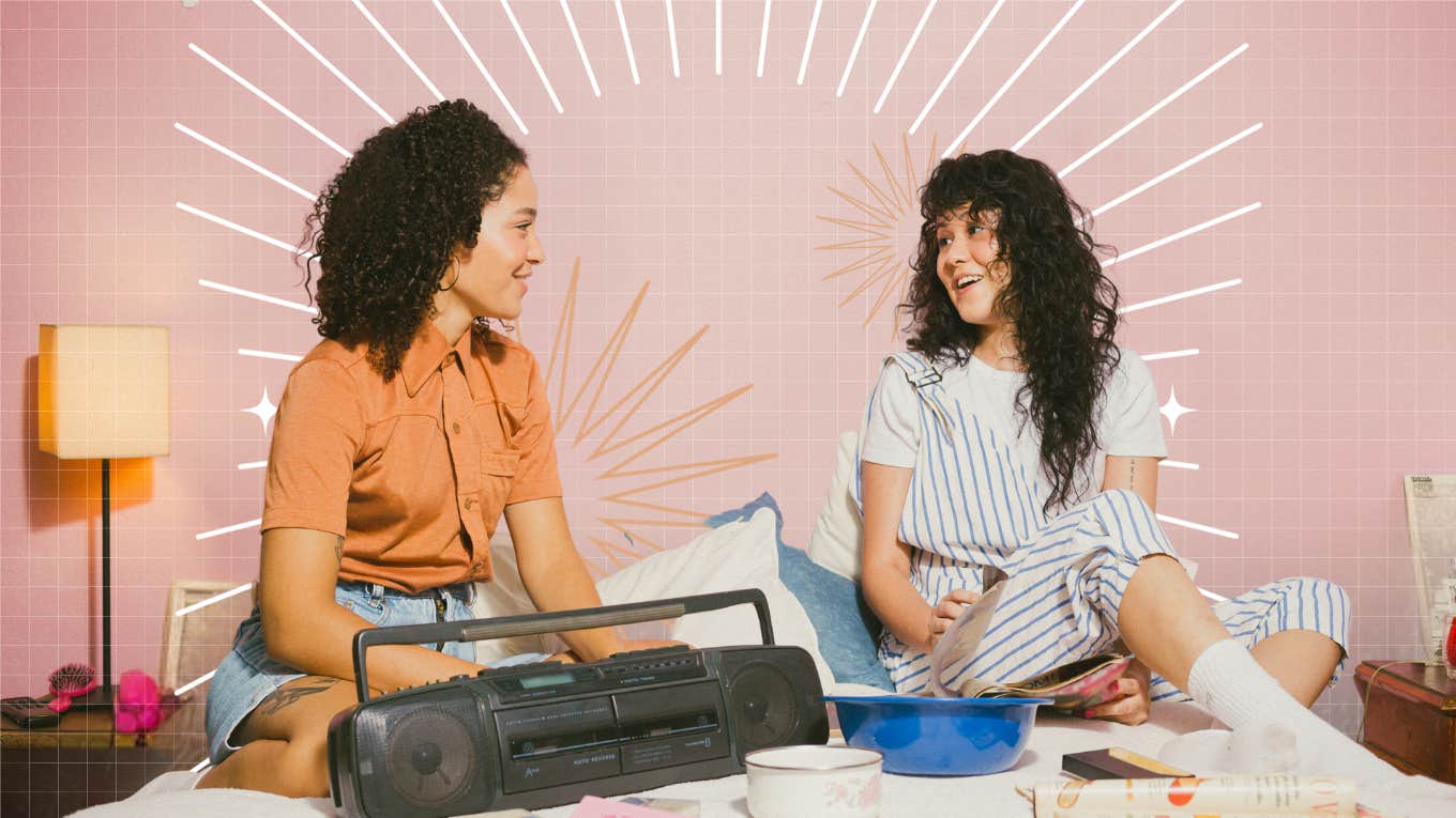 7 Subtle Behaviors That Are Highly Attractive To Most People Two friends on a couch, one is talking and the other is listening intently