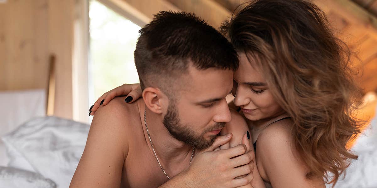 Most Erogenous Zones On Your Man's Body woman cuddling with man in bed