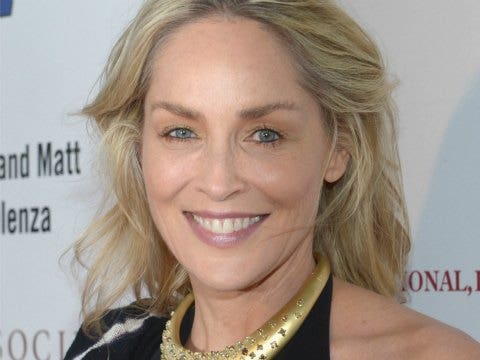 Sharon Stone up close