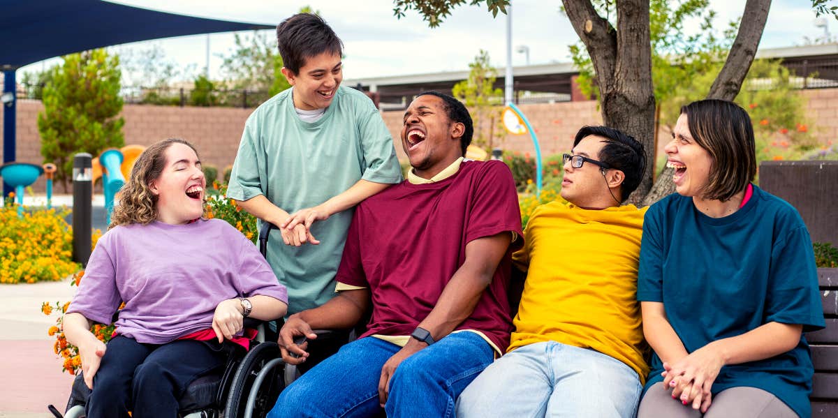 a group of people with disabilities