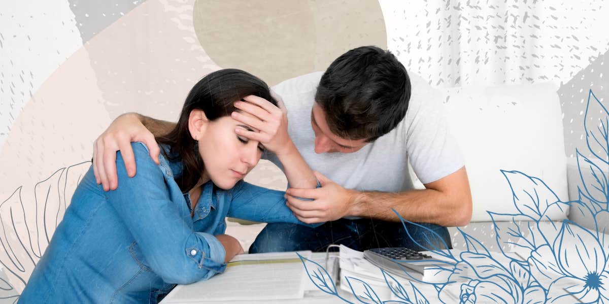 The Subtle Behavior That's A Death Sentence For Relationships Man comforting his wife
