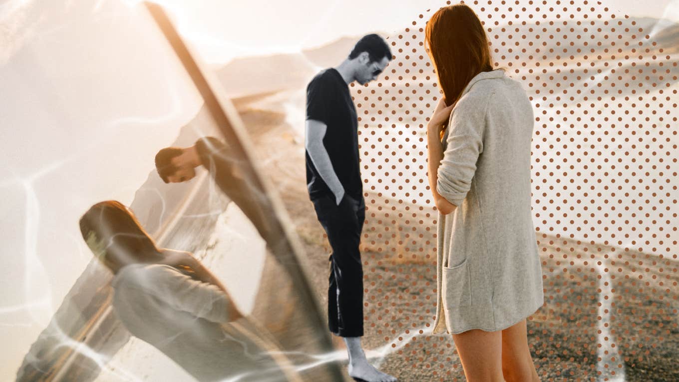6 Undeniable Signs It's Time To Break Up, According To A Relationship Expert Couple having the break up talk