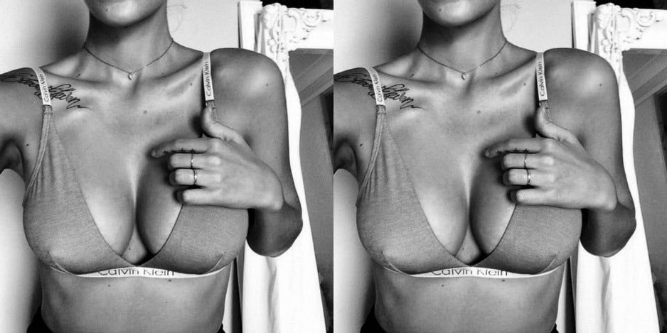 woman shows off boobs show your boobs