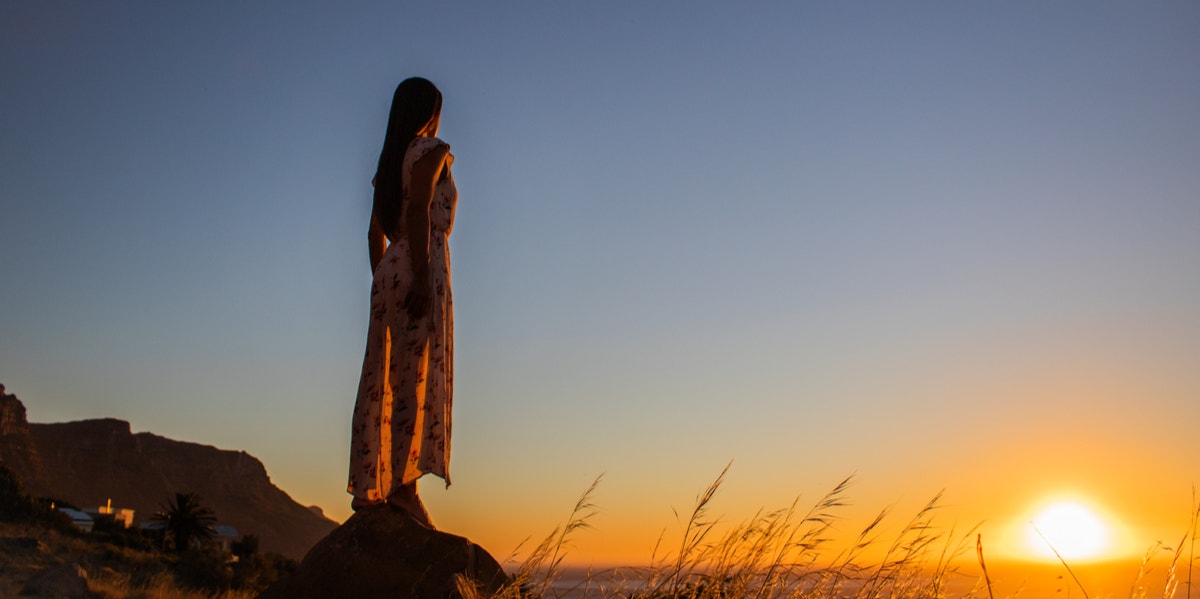 woman standing 