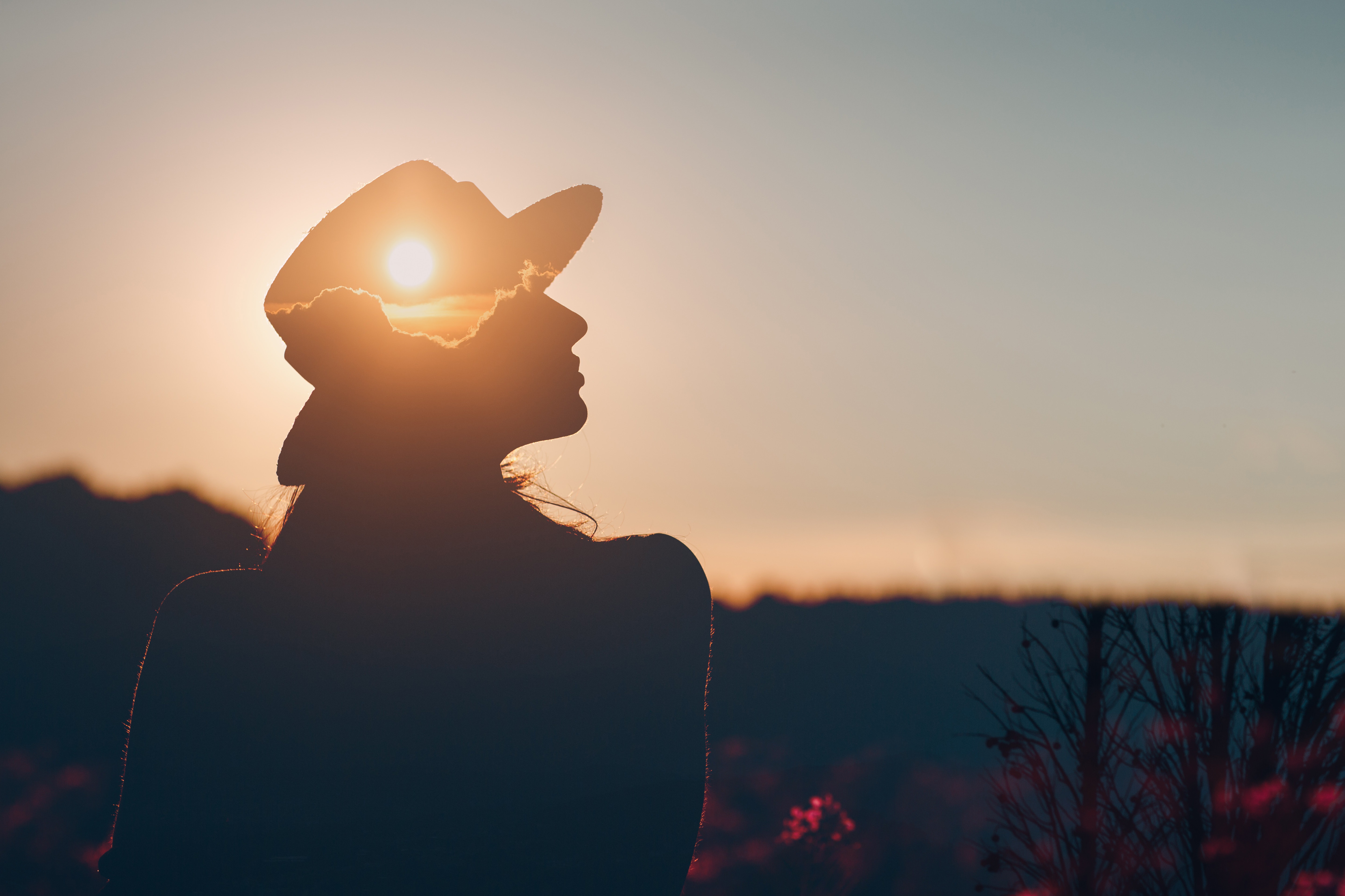 Silhouette of woman