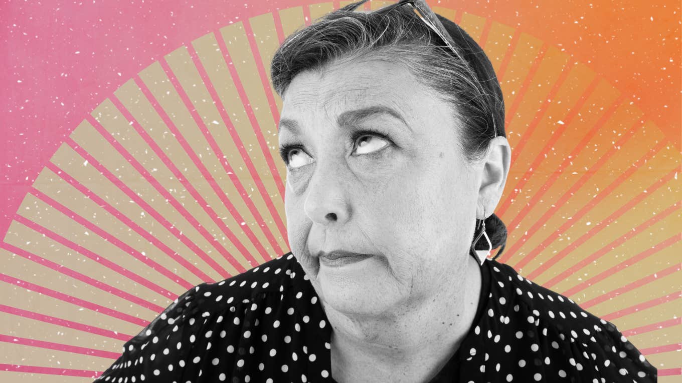 3 Signs You Have An Emotionally Immature Parent, According To Experts Mature mother rolling her eyes