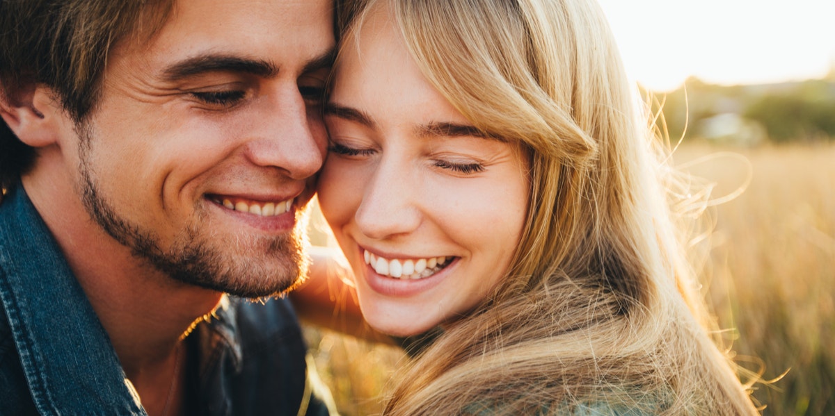 smiling couple