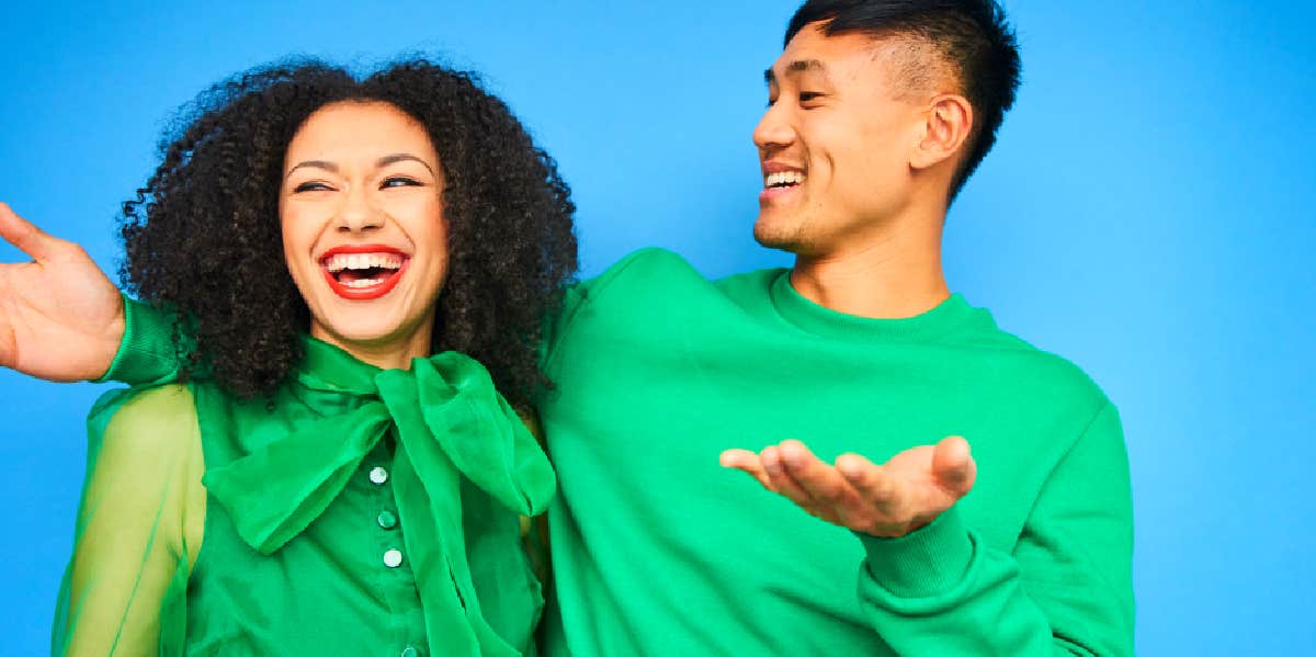 10 Sweet Signs He Likes You As More Than A Friend woman with a man who likes her as more than a friend