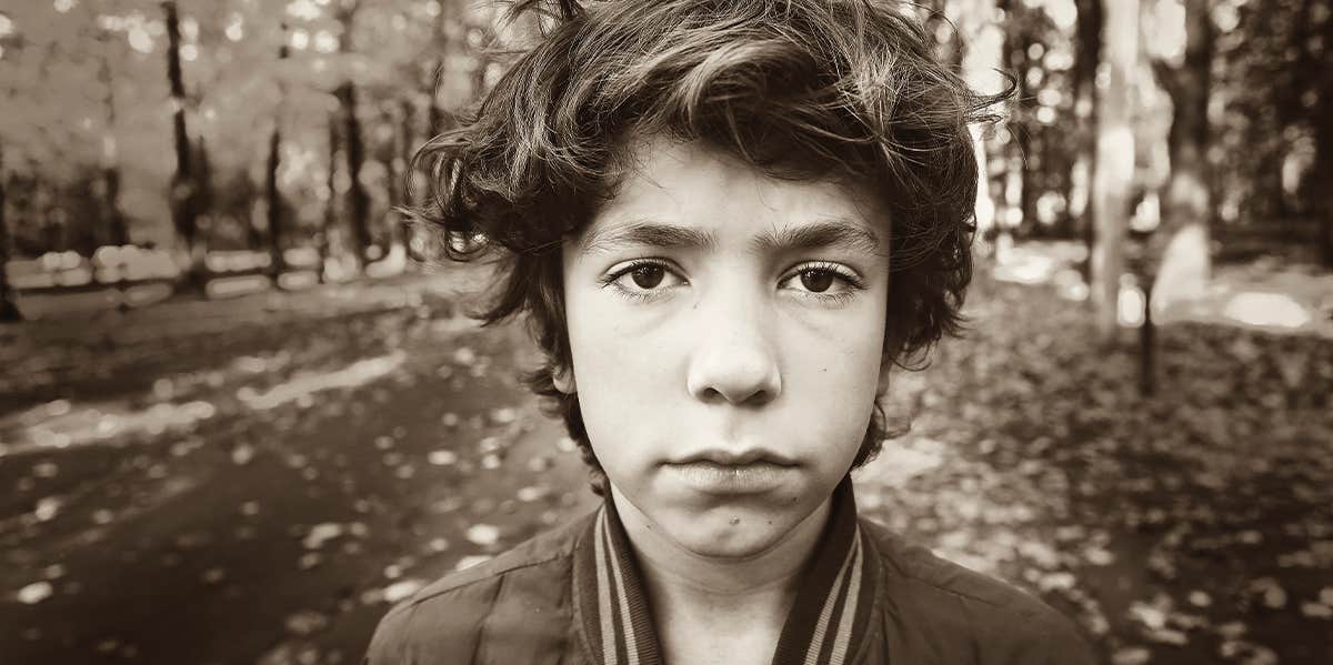 11 Signs Of Sociopathy In Children child staring forward