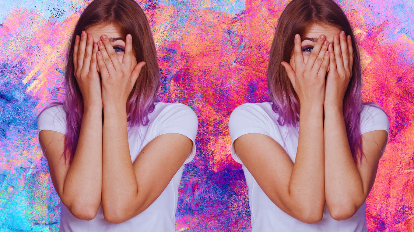 8 Signs A Spirit Is Trying To Warn You Or Communicate With You woman with hands over face