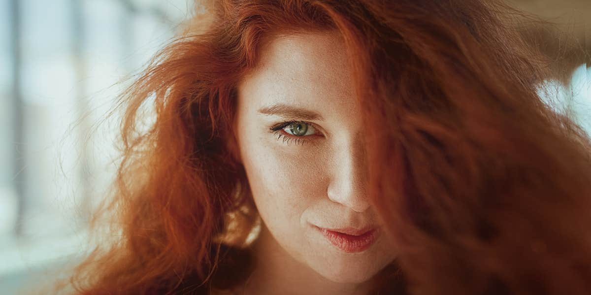 red headed woman